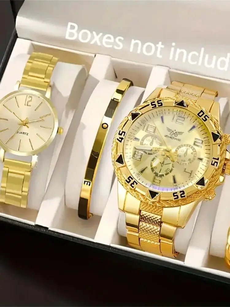 4 pièces d'affaires à la mode décontracté parfait classique luxe couple - FoytiShop