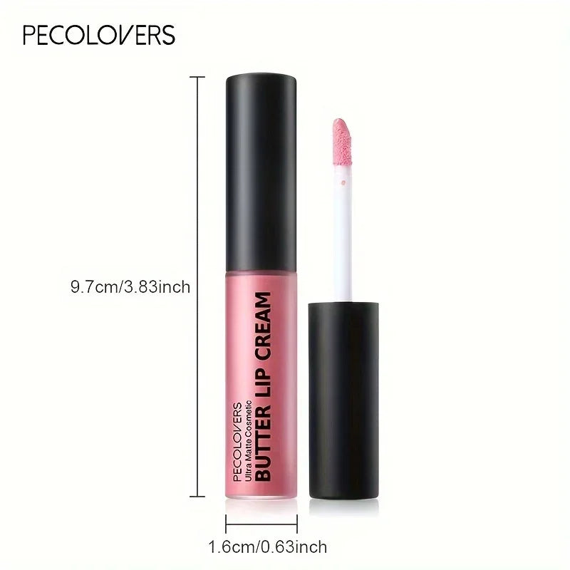 Rouge à lèvres liquide imperméable 21 couleurs – Vitamine E, longue durée