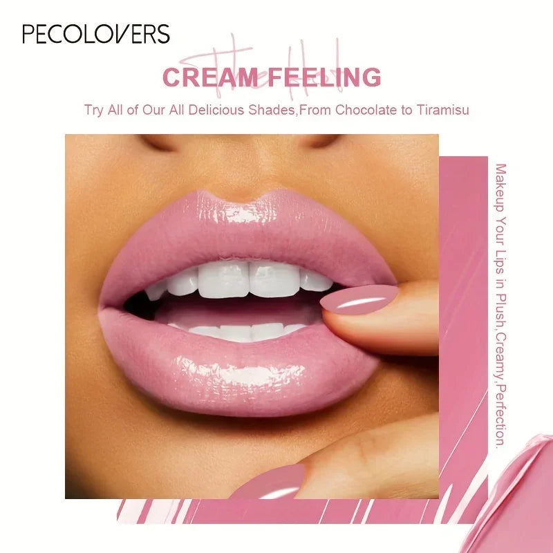 Rouge à lèvres liquide imperméable 21 couleurs – Vitamine E, longue durée