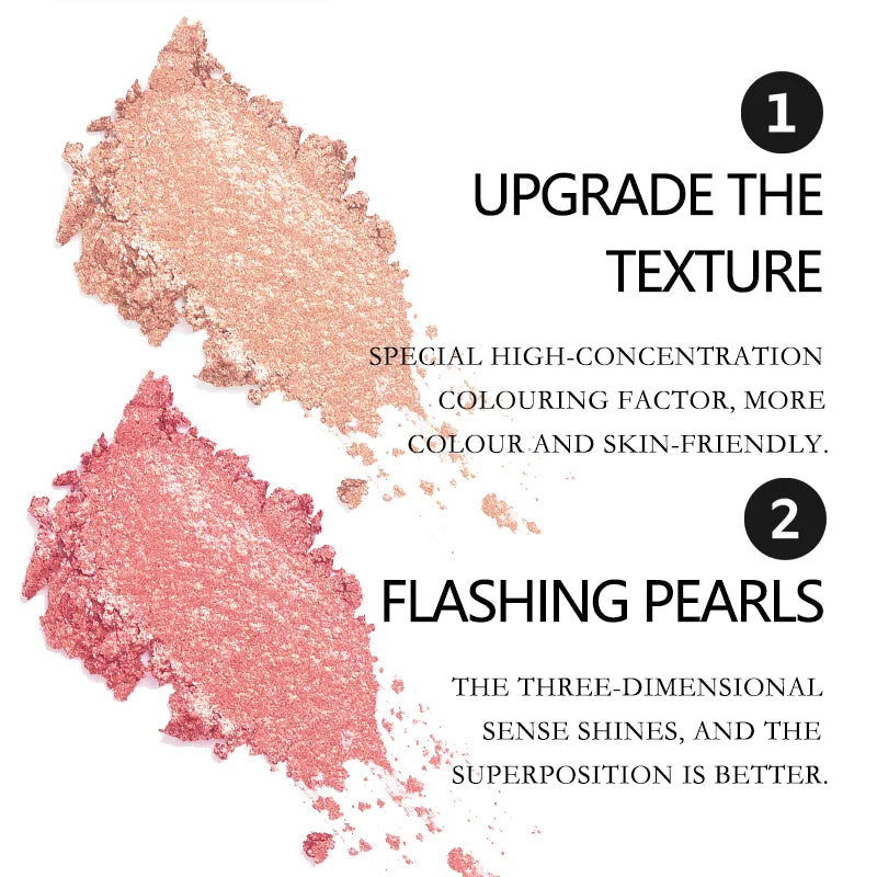 Palette blush & contour crème 2 en 1 – Scintillant, longue tenue