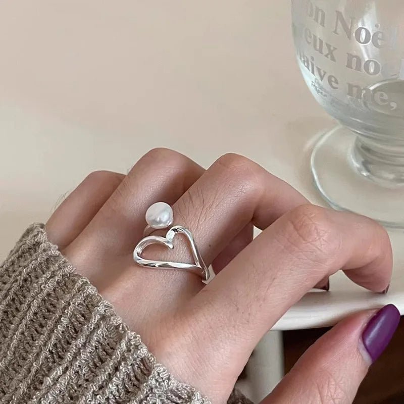 ❤️ Bague Cœur Amour Argent 925 - Romantique Élégant - FoytiShop