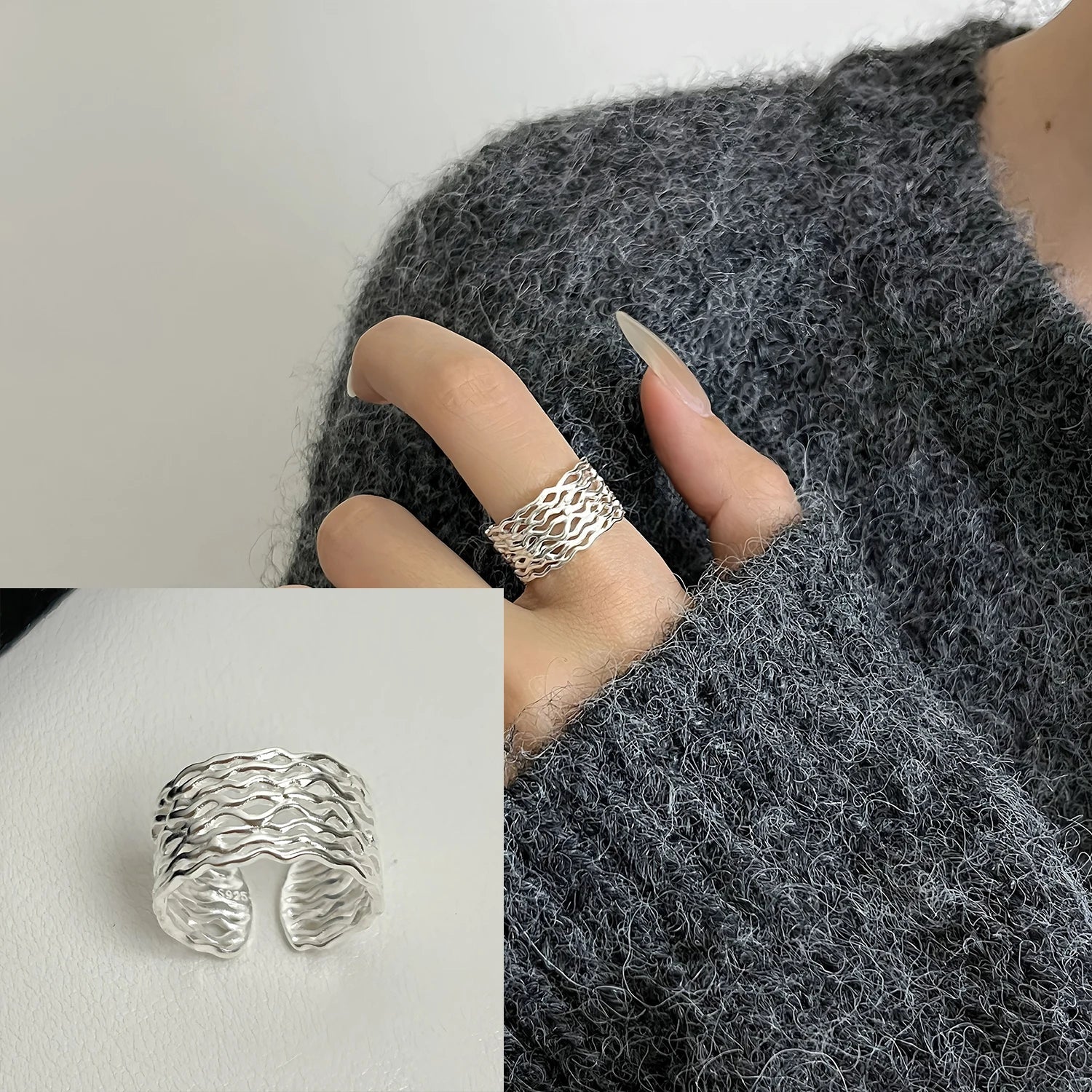 ❤️ Bague Cœur Amour Argent 925 - Romantique Élégant - FoytiShop