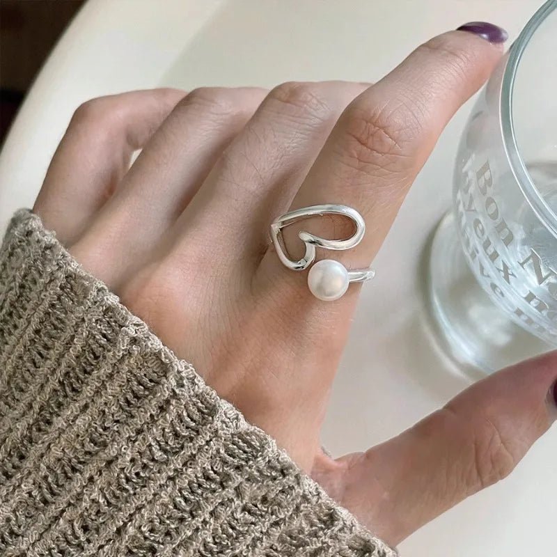 ❤️ Bague Cœur Amour Argent 925 - Romantique Élégant - FoytiShop