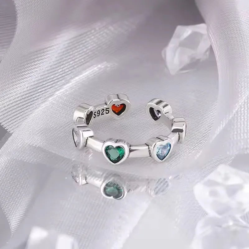 ❤️ Bague Cœur Amour Argent 925 - Romantique Élégant - FoytiShop