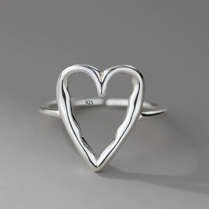 ❤️ Bague Cœur Amour Argent 925 - Romantique Élégant - FoytiShop