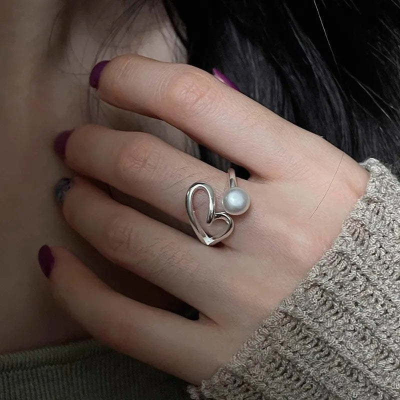 ❤️ Bague Cœur Amour Argent 925 - Romantique Élégant - FoytiShop
