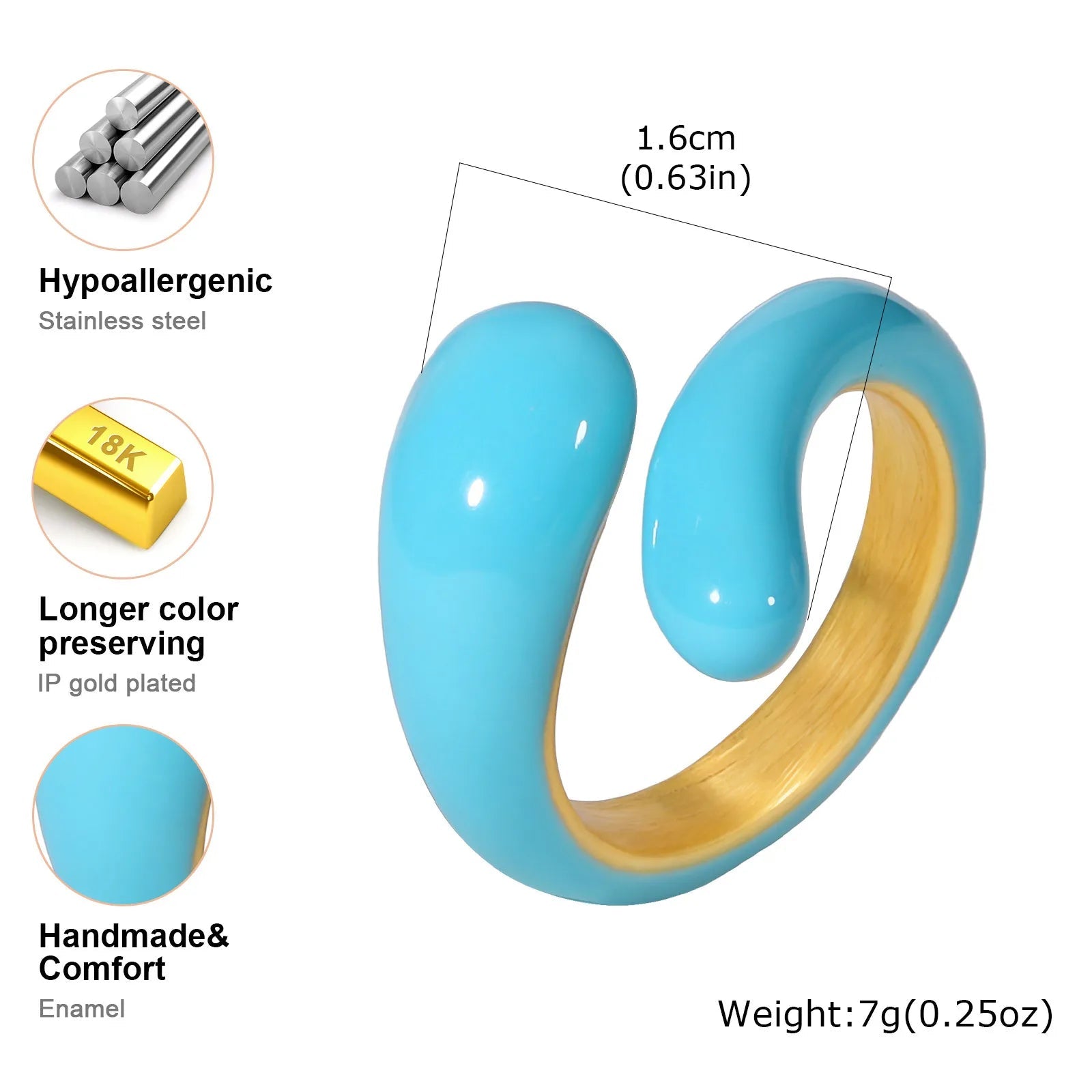 ✠️ Bague Croix Ouverte CZ Femme - Design Moderne Spirituel - FoytiShop