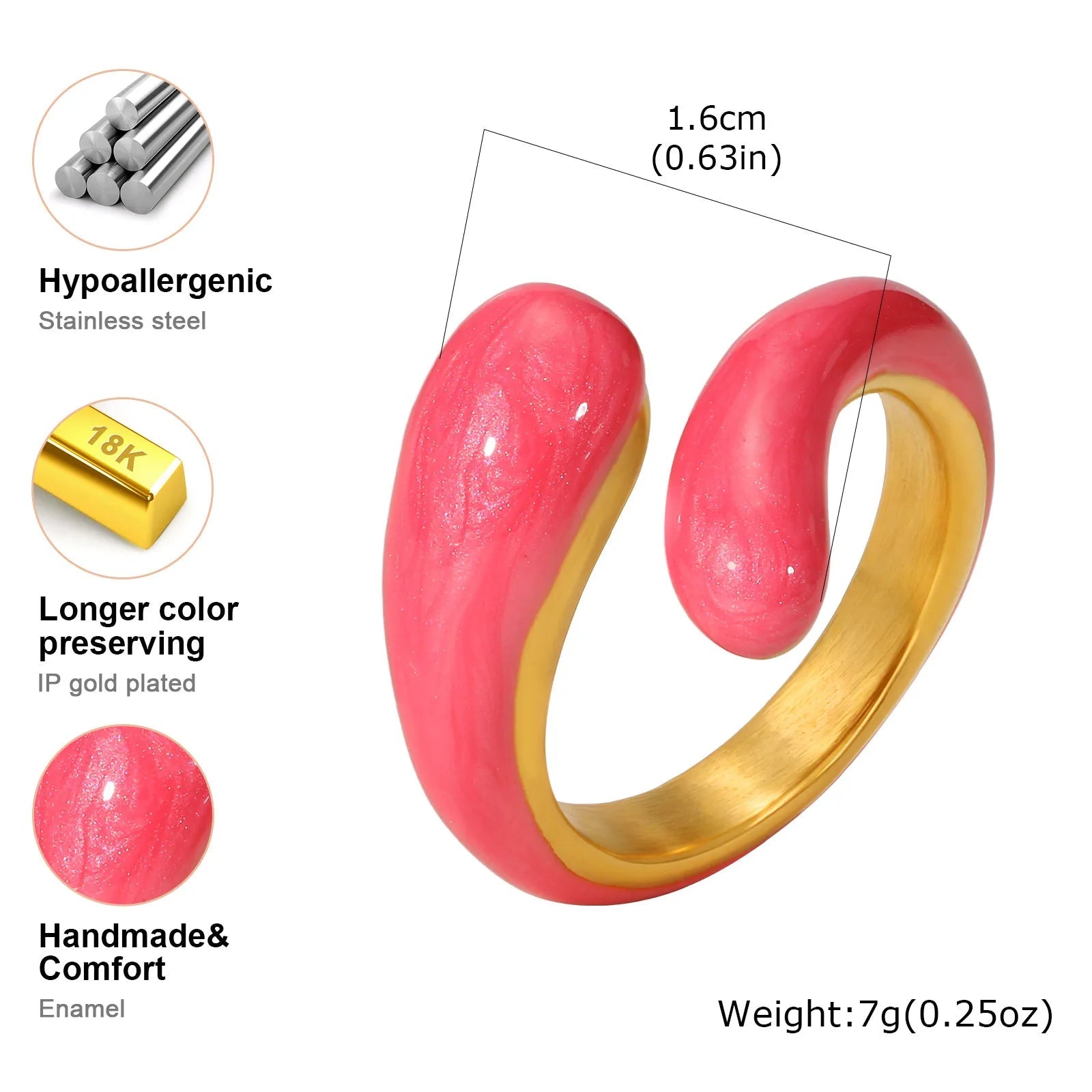 ✠️ Bague Croix Ouverte CZ Femme - Design Moderne Spirituel - FoytiShop