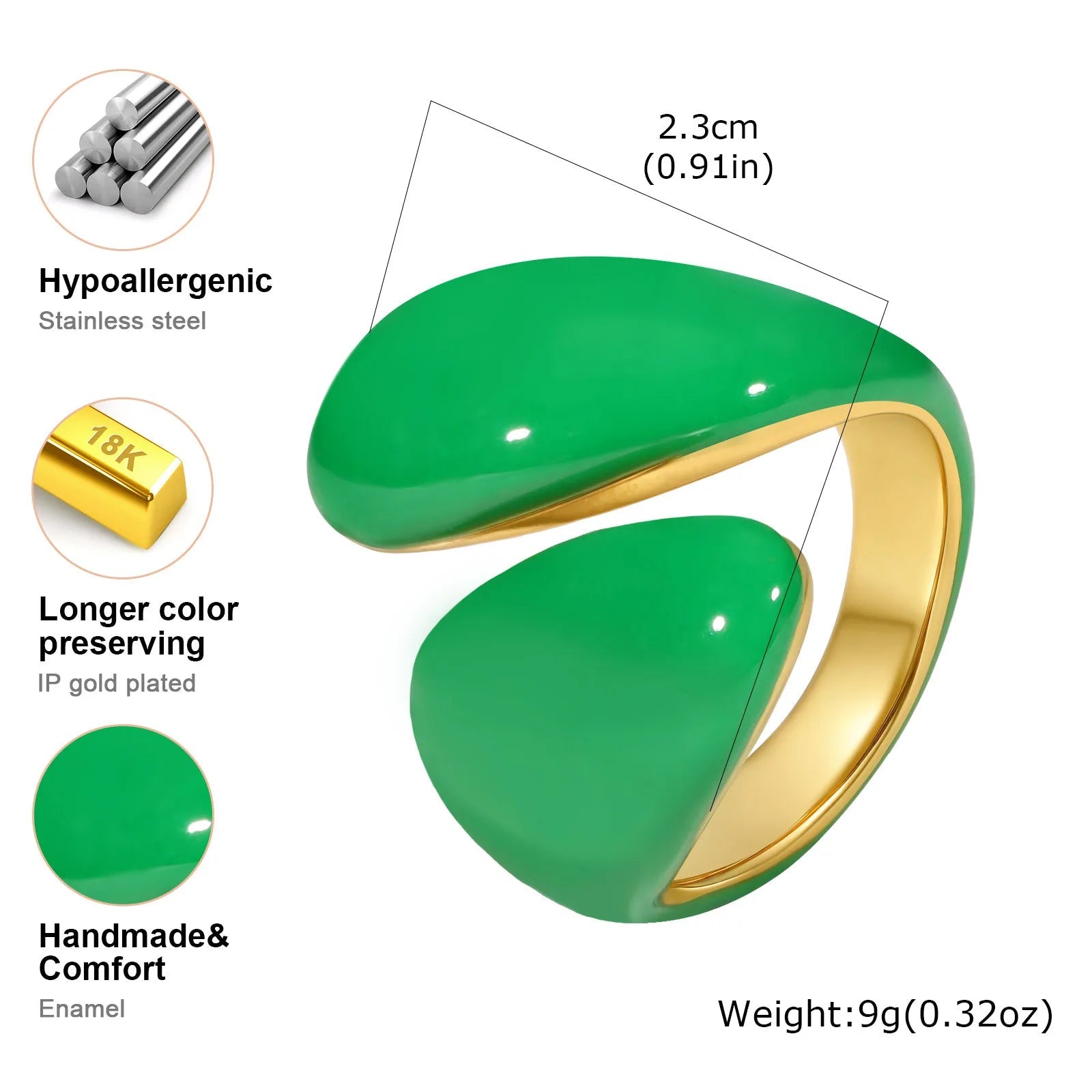 ✠️ Bague Croix Ouverte CZ Femme - Design Moderne Spirituel - FoytiShop