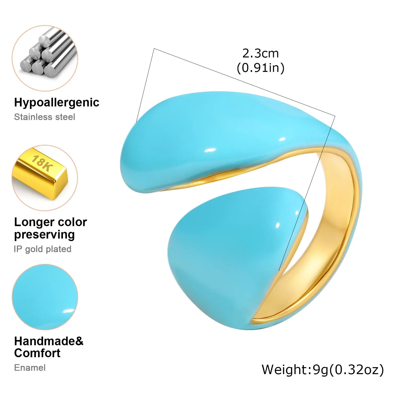 ✠️ Bague Croix Ouverte CZ Femme - Design Moderne Spirituel - FoytiShop