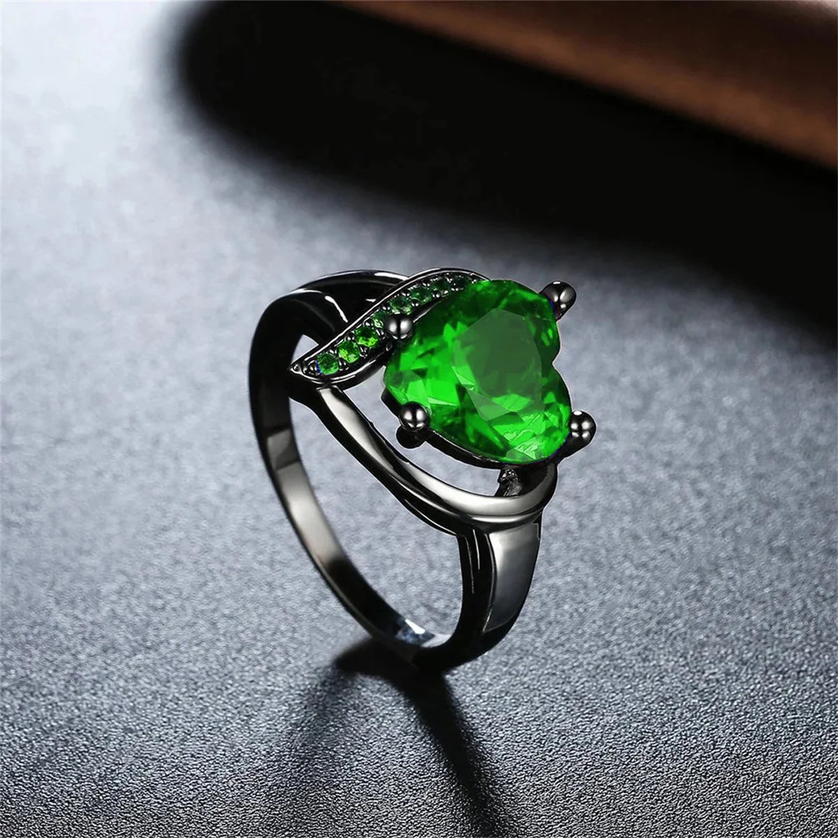 Bague de Couple Cœur Strass – Dragon Celtique Acier - FoytiShop
