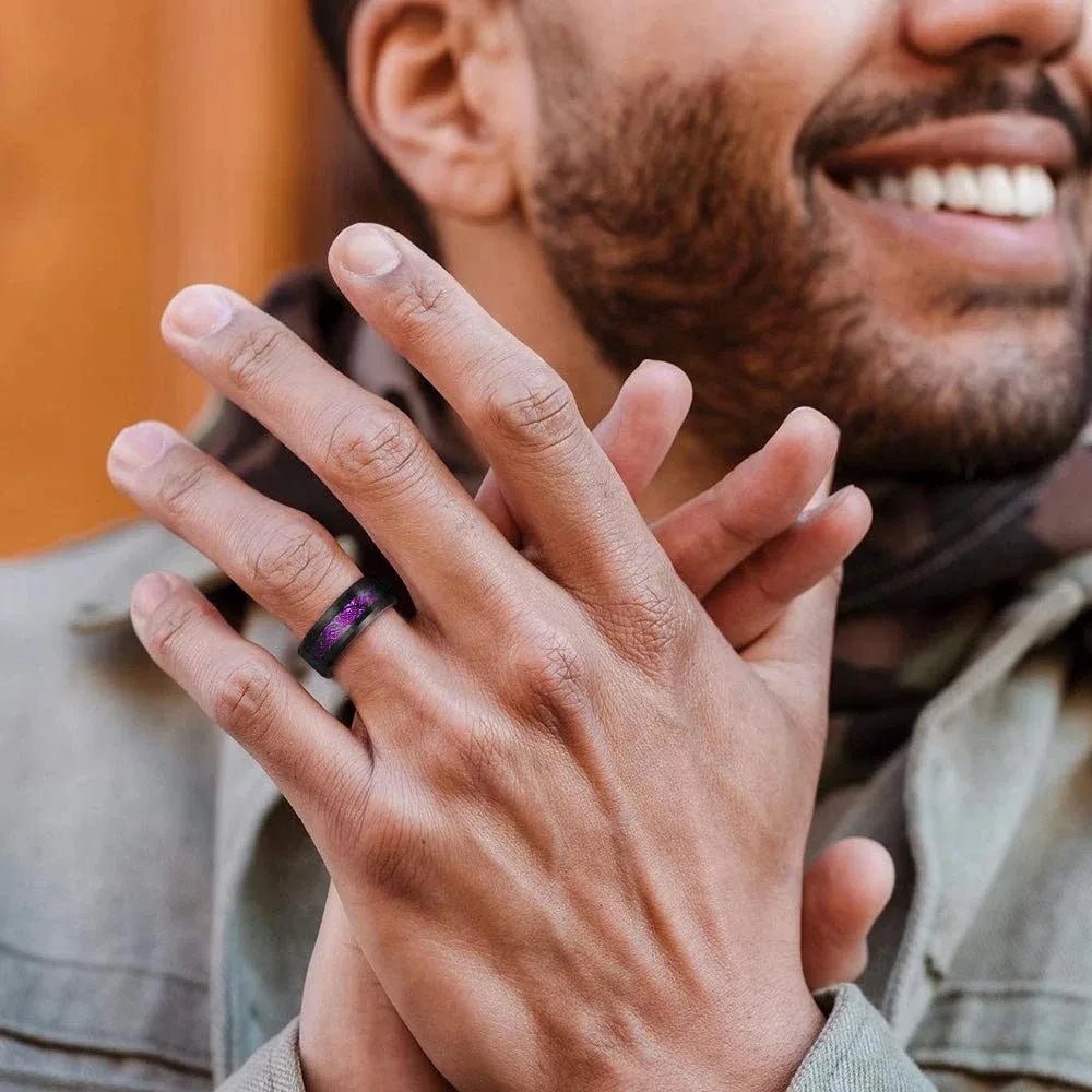 Bague de Couple Cœur Strass – Dragon Celtique Acier - FoytiShop