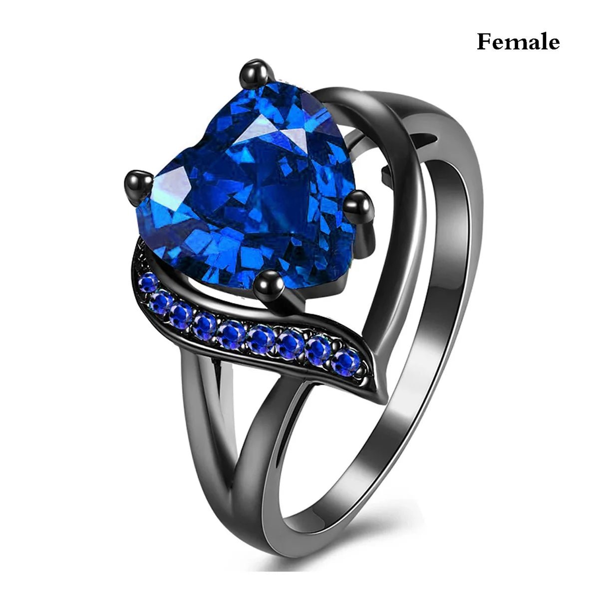 Bague de Couple Cœur Strass – Dragon Celtique Acier - FoytiShop