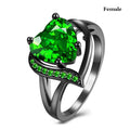 Bague de Couple Cœur Strass – Dragon Celtique Acier - FoytiShop