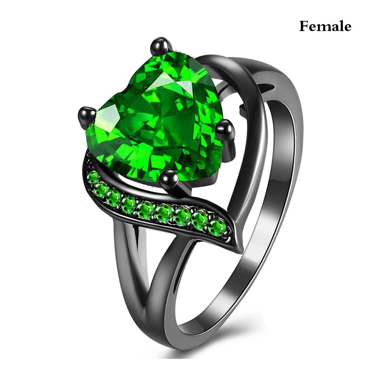 Bague de Couple Cœur Strass – Dragon Celtique Acier - FoytiShop