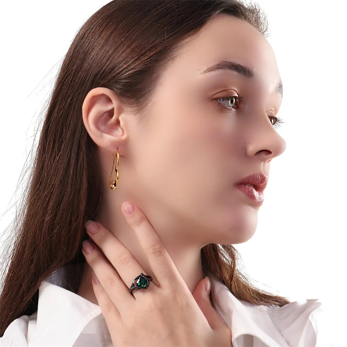 Bague de Couple Cœur Strass – Dragon Celtique Acier - FoytiShop