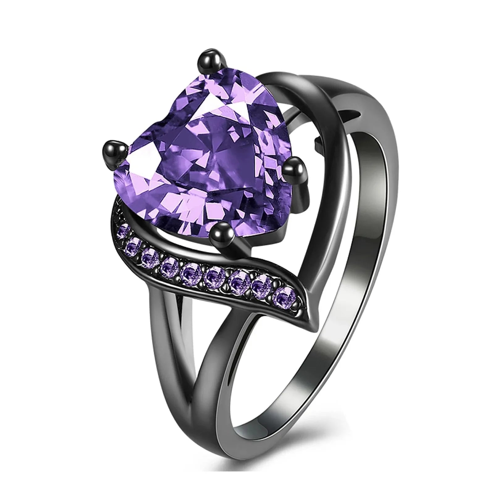 Bague de Couple Cœur Strass – Dragon Celtique Acier - FoytiShop