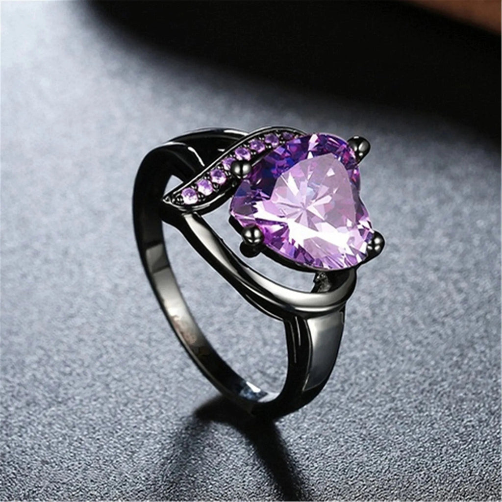 Bague de Couple Cœur Strass – Dragon Celtique Acier - FoytiShop