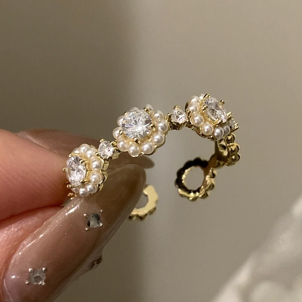 🌸 Bague Fleur Dentelle Argent 925 - Design Délicat Féminin - FoytiShop