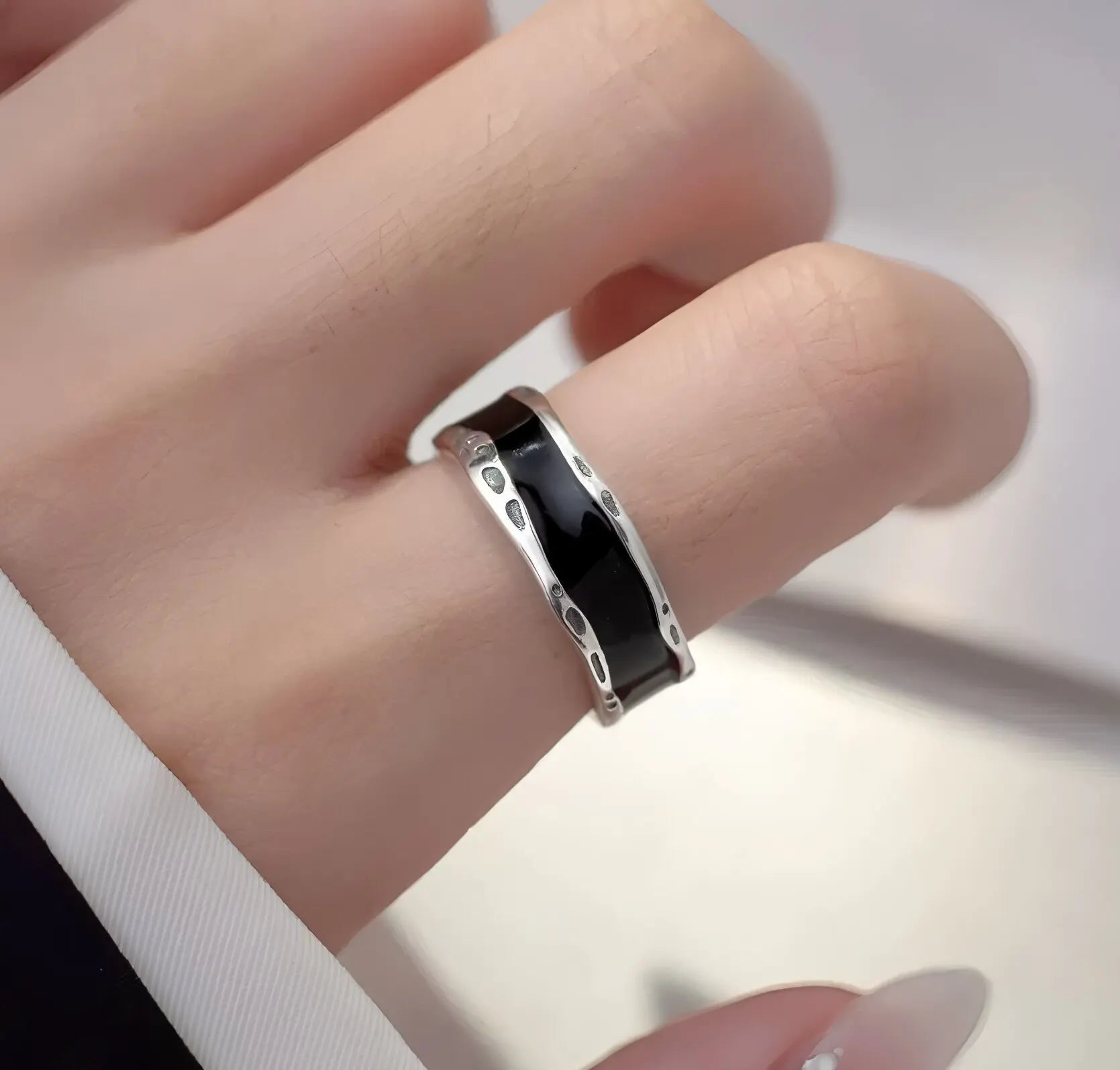 🌸 Bague Fleur Dentelle Argent 925 - Design Délicat Féminin - FoytiShop