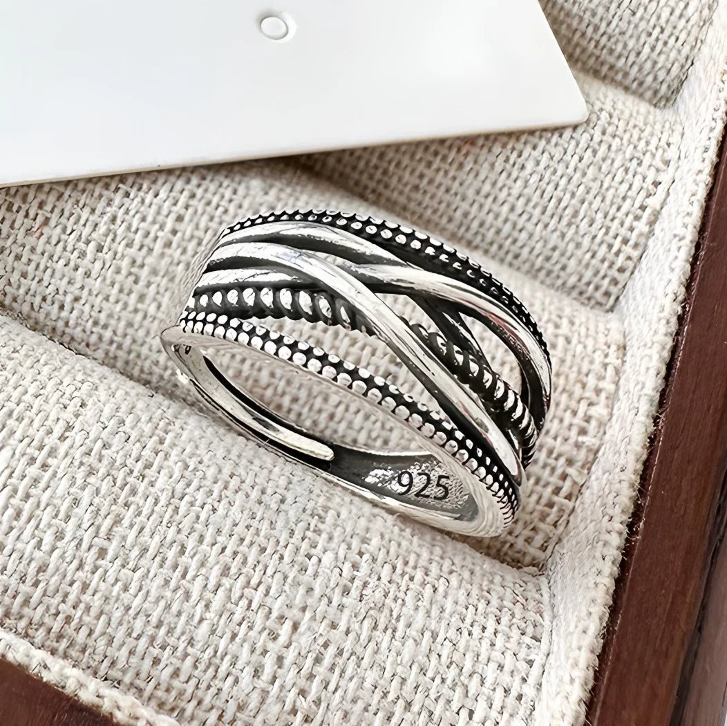 🌸 Bague Fleur Dentelle Argent 925 - Design Délicat Féminin - FoytiShop