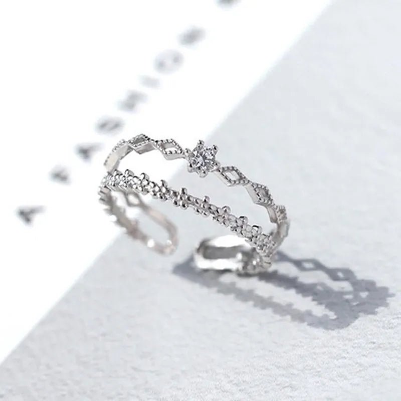 🌸 Bague Fleur Dentelle Argent 925 - Design Délicat Féminin - FoytiShop