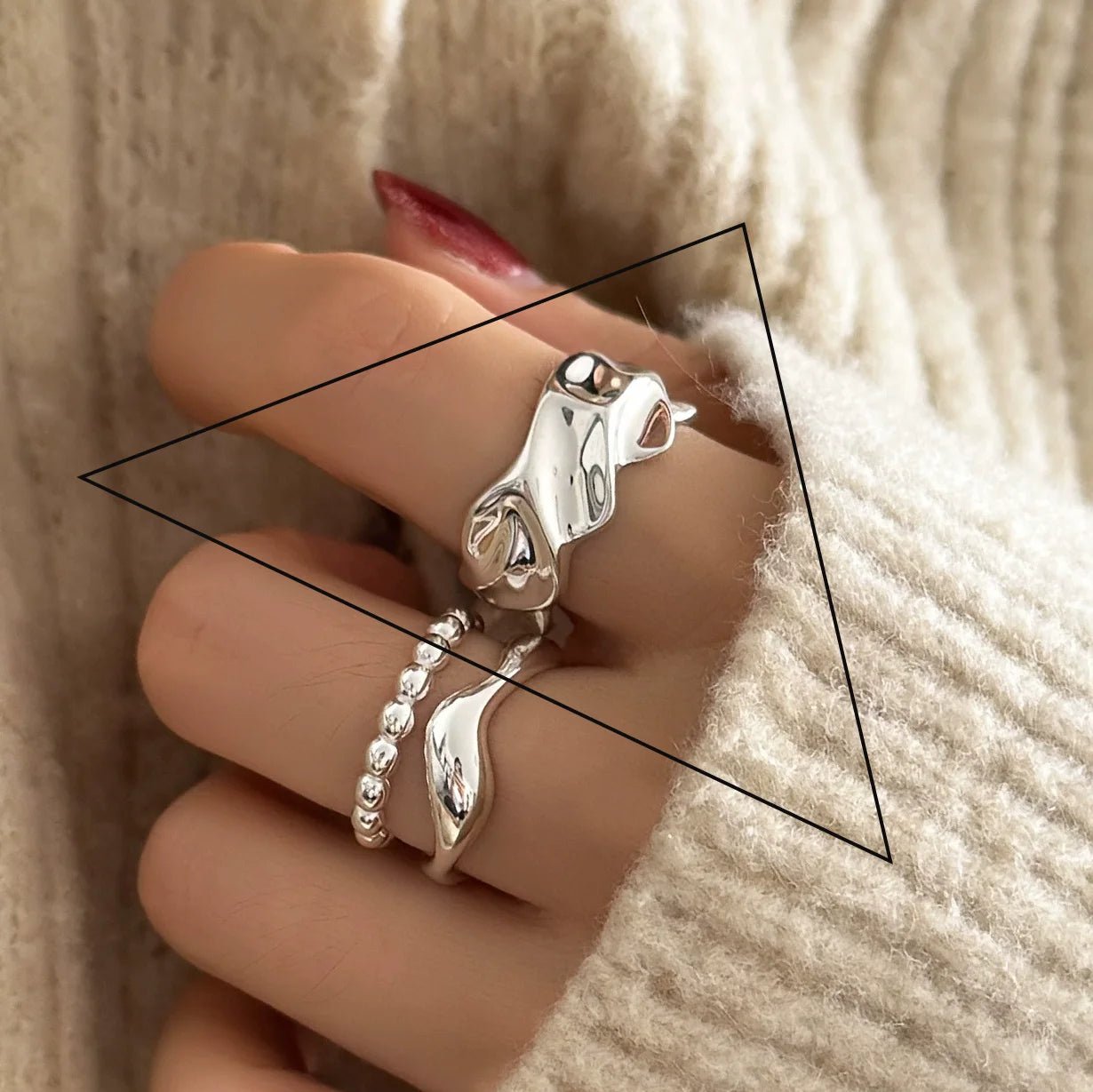 🌸 Bague Fleur Dentelle Argent 925 - Design Délicat Féminin - FoytiShop
