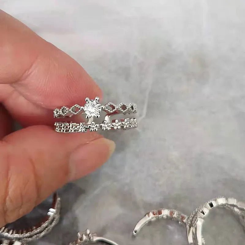🌸 Bague Fleur Dentelle Argent 925 - Design Délicat Féminin - FoytiShop