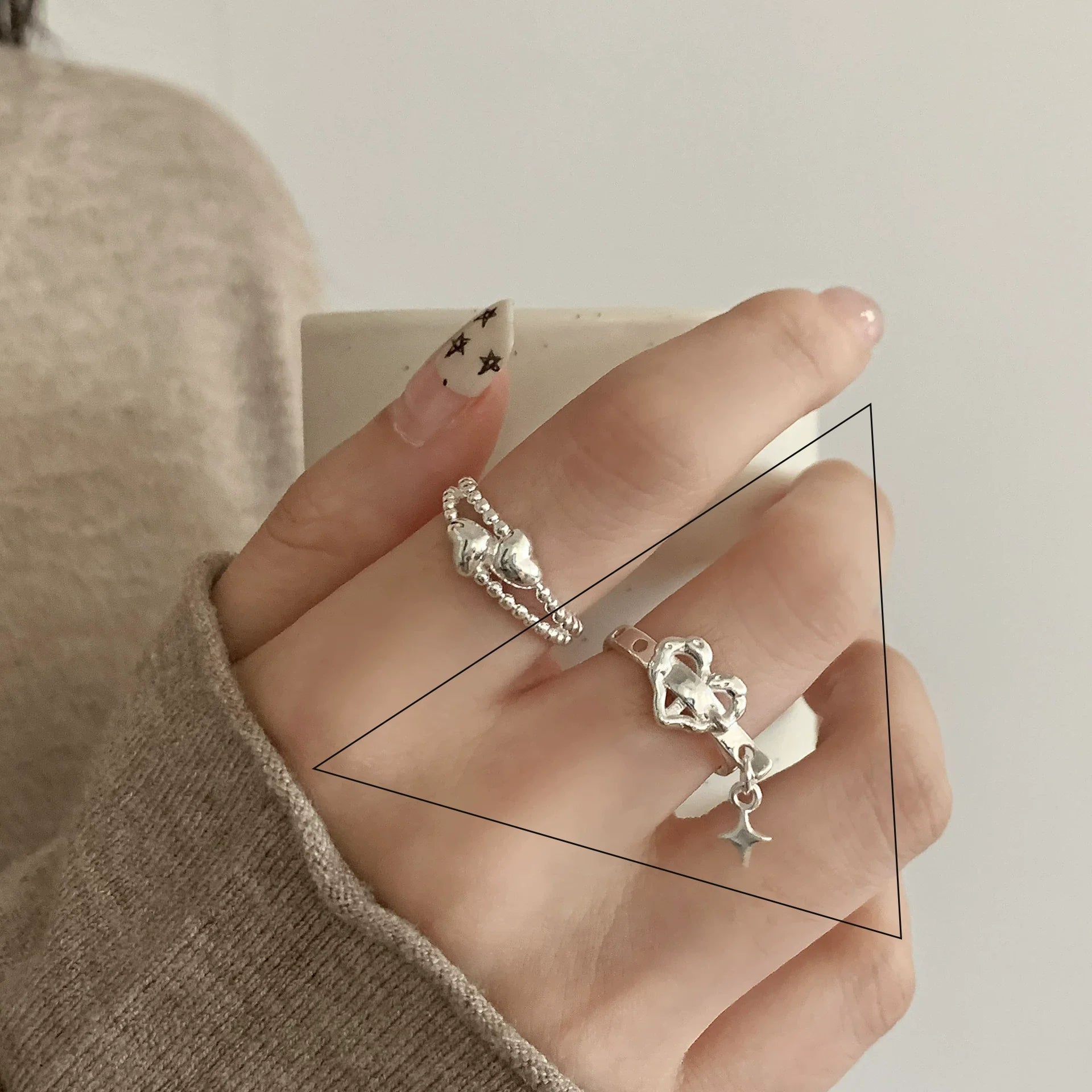🌸 Bague Fleur Dentelle Argent 925 - Design Délicat Féminin - FoytiShop