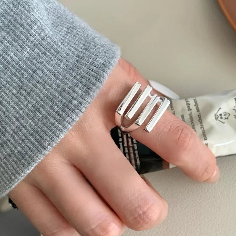 🌸 Bague Fleurs Argent 925 Femme - Délicate Romantique Élégante - FoytiShop