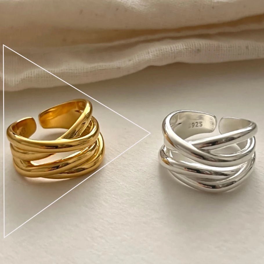 🌸 Bague Fleurs Argent 925 Femme - Délicate Romantique Élégante - FoytiShop