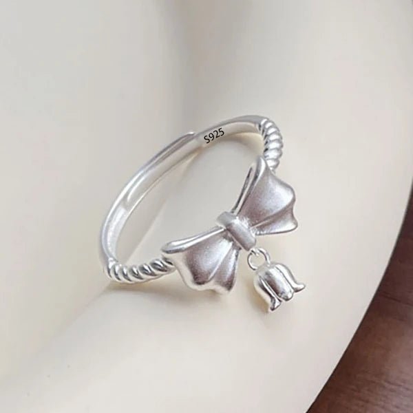 🌸 Bague Fleurs Argent 925 Femme - Délicate Romantique Élégante - FoytiShop
