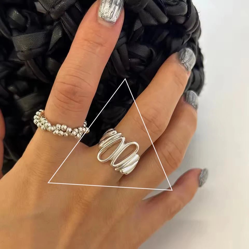🌸 Bague Fleurs Argent 925 Femme - Délicate Romantique Élégante - FoytiShop