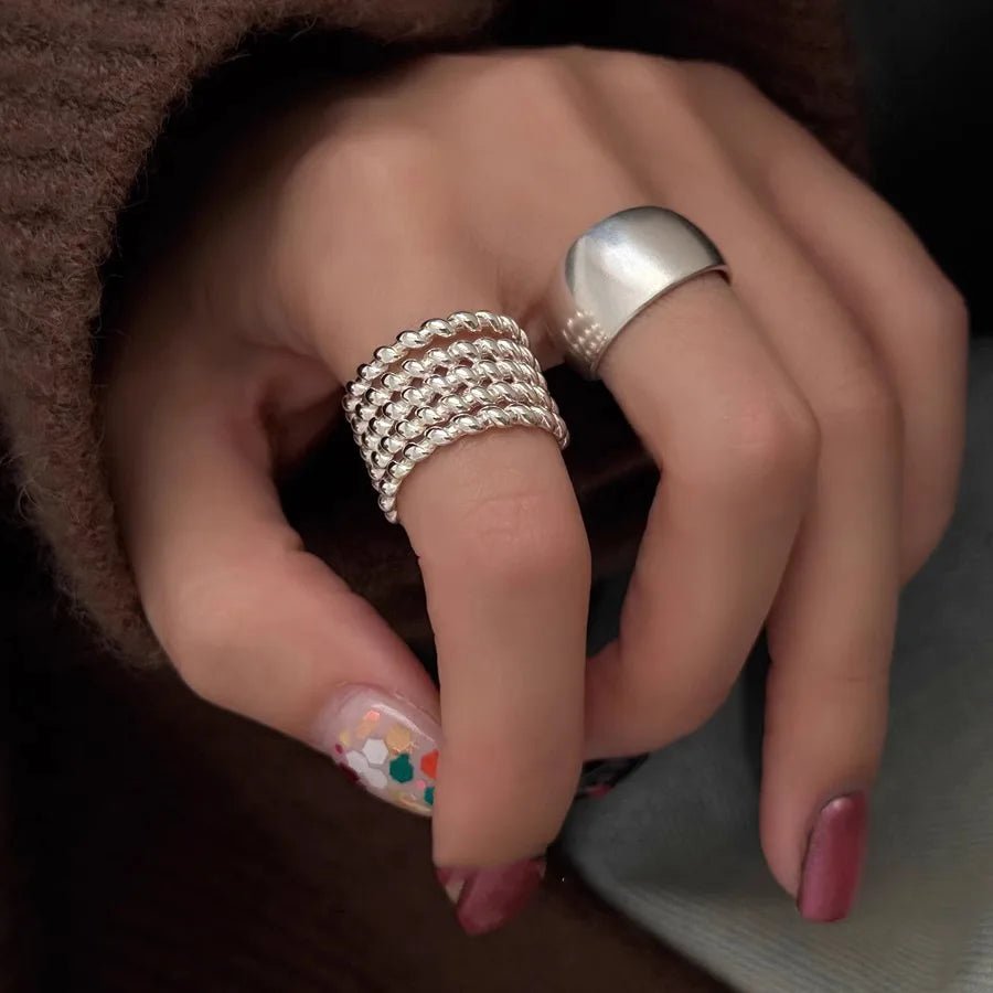 🌸 Bague Fleurs Argent 925 Femme - Délicate Romantique Élégante - FoytiShop
