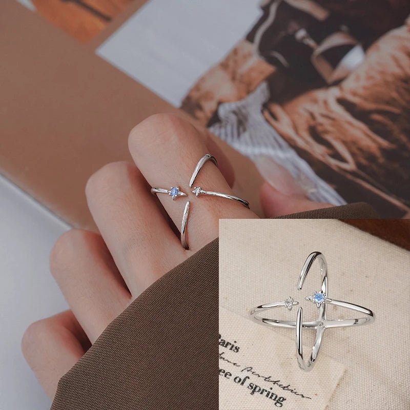 🌸 Bague Fleurs Argent 925 Femme - Délicate Romantique Élégante - FoytiShop