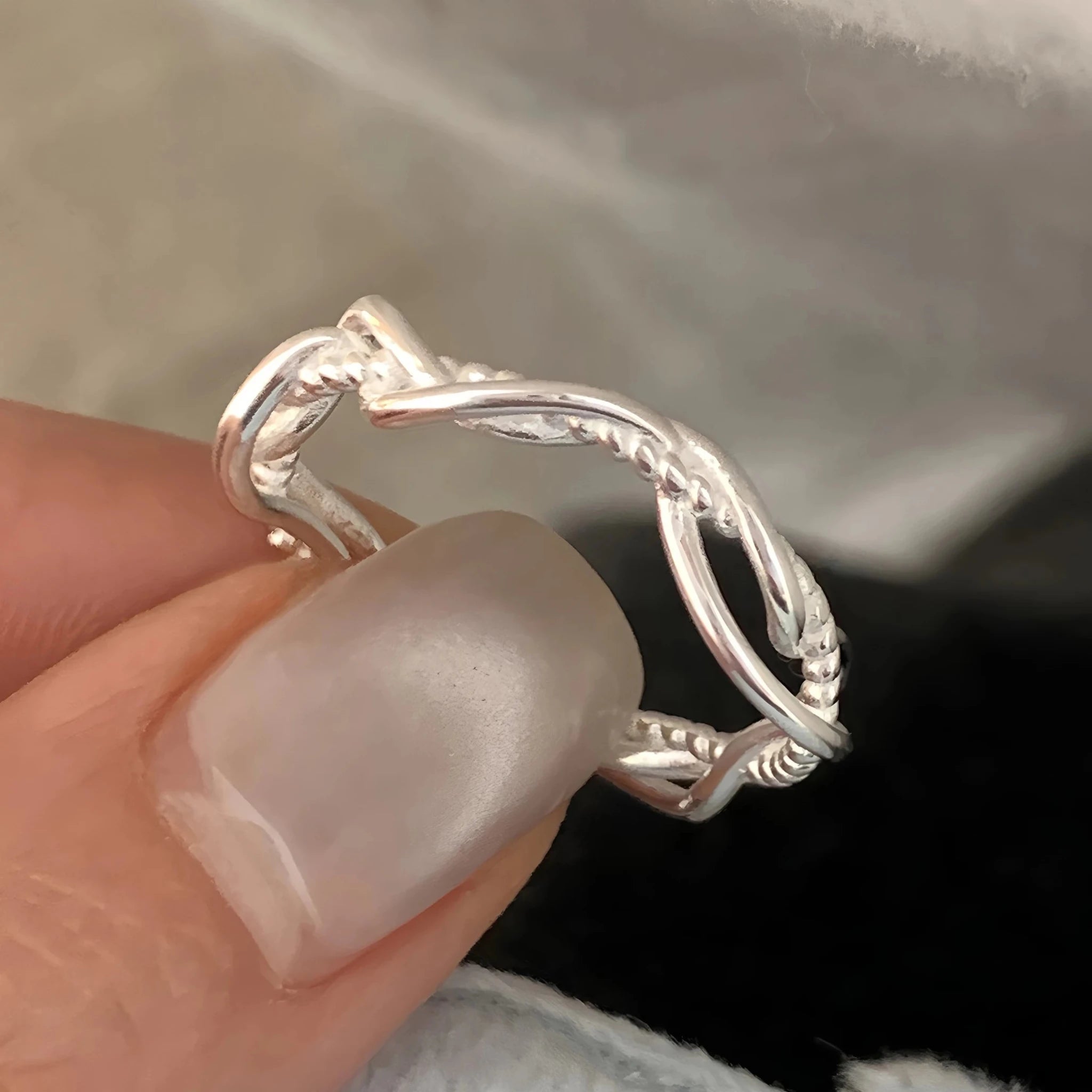 🌸 Bague Fleurs Argent 925 Femme - Délicate Romantique Élégante - FoytiShop
