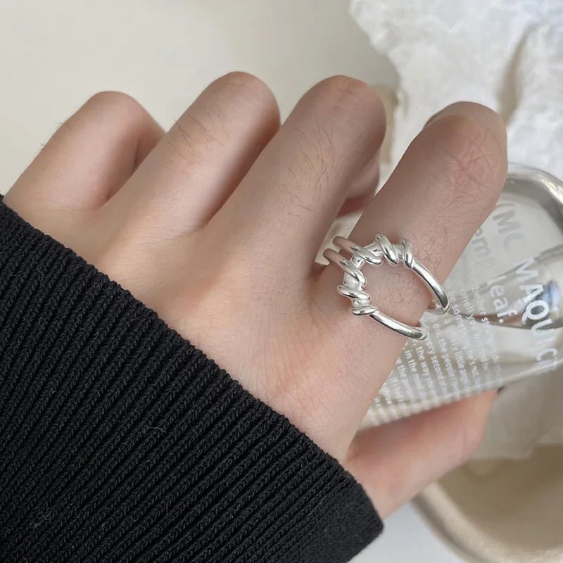✨ Bague Géométrique Multicouche Argent 925 - Design Moderne Tendance - FoytiShop