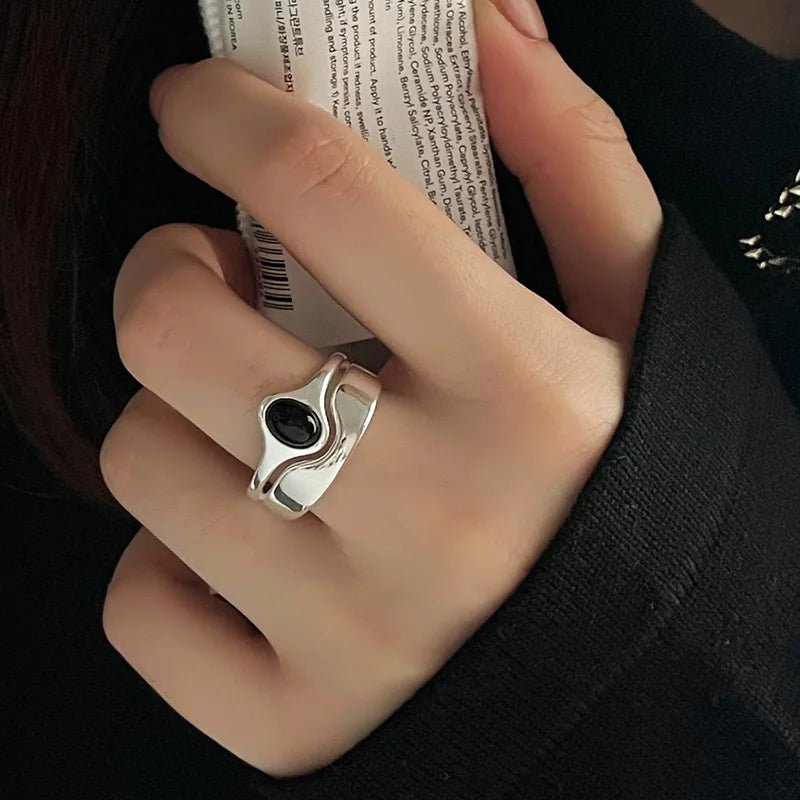 ✨ Bague Géométrique Multicouche Argent 925 - Design Moderne Tendance - FoytiShop