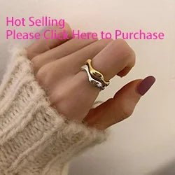 ✨ Bague Géométrique Multicouche Argent 925 - Design Moderne Tendance - FoytiShop