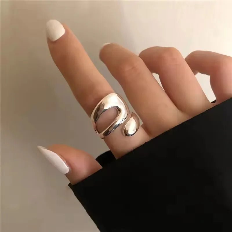 ✨ Bague Géométrique Multicouche Argent 925 - Design Moderne Tendance - FoytiShop