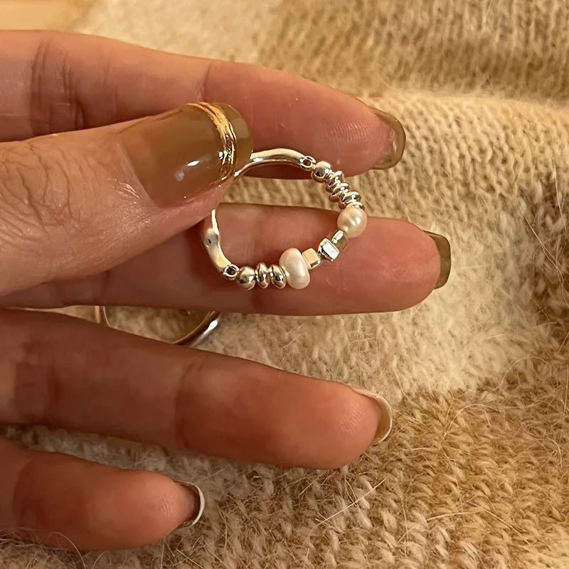 ✨ Bague Géométrique Multicouche Argent 925 - Design Moderne Tendance - FoytiShop