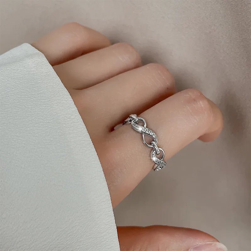 ✨ Bague Géométrique Multicouche Argent 925 - Design Moderne Tendance - FoytiShop