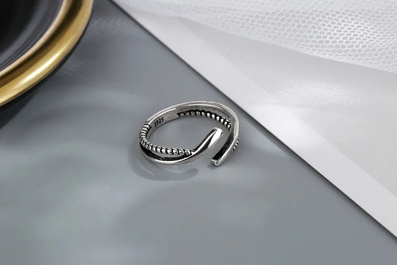 ✨ Bague Géométrique Multicouche Argent 925 - Design Moderne Tendance - FoytiShop