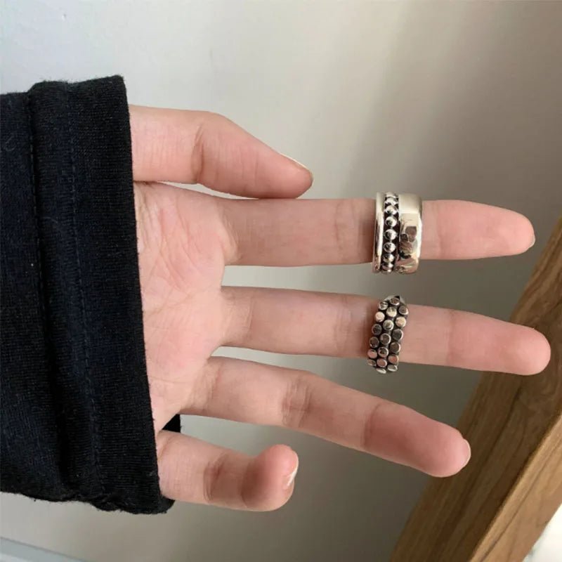 ✨ Bague Géométrique Multicouche Argent 925 - Design Moderne Tendance - FoytiShop