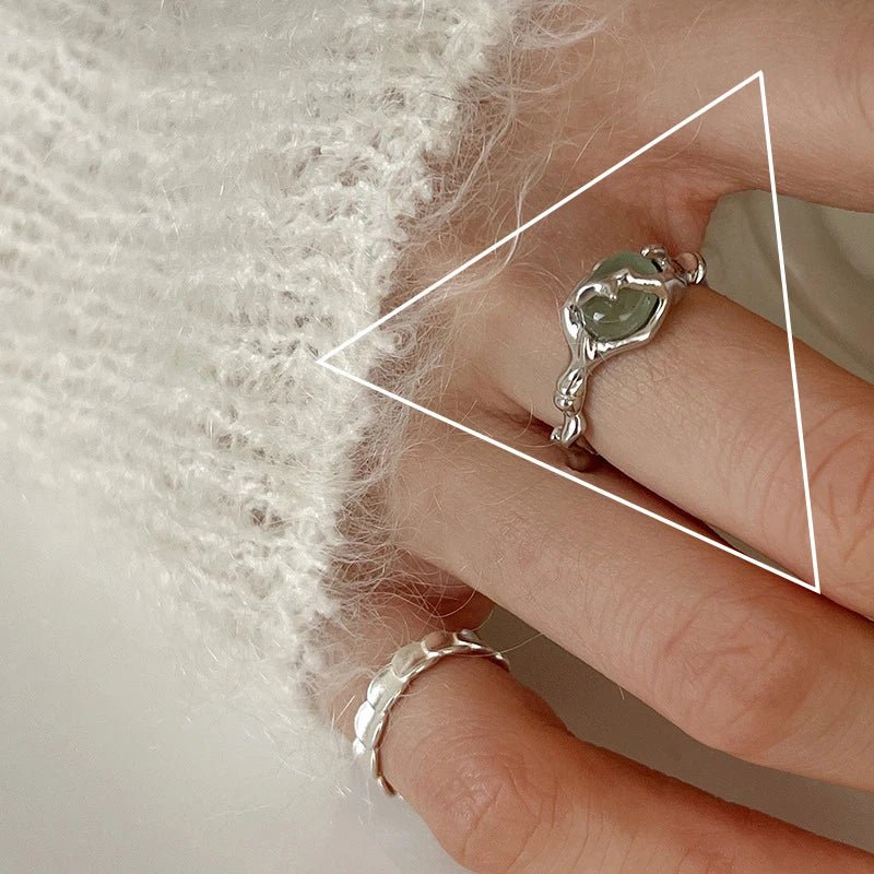 ✨ Bague Géométrique Multicouche Argent 925 - Design Moderne Tendance - FoytiShop