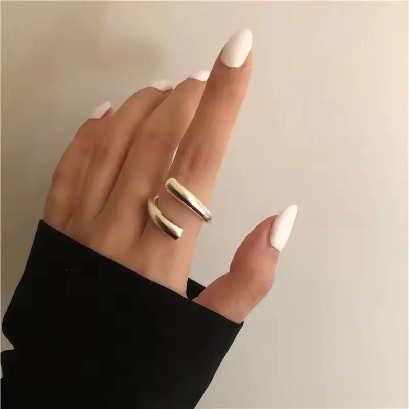 ✨ Bague Géométrique Multicouche Argent 925 - Design Moderne Tendance - FoytiShop