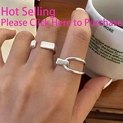 ✨ Bague Géométrique Multicouche Argent 925 - Design Moderne Tendance - FoytiShop