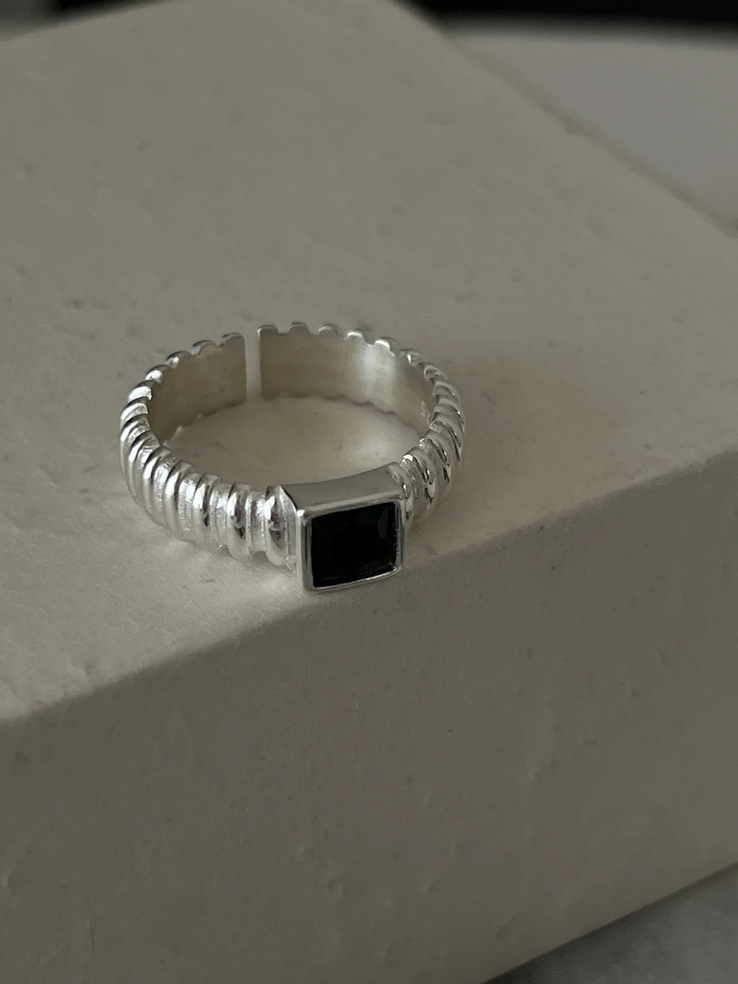 ✨ Bague Géométrique Multicouche Argent 925 - Design Moderne Tendance - FoytiShop