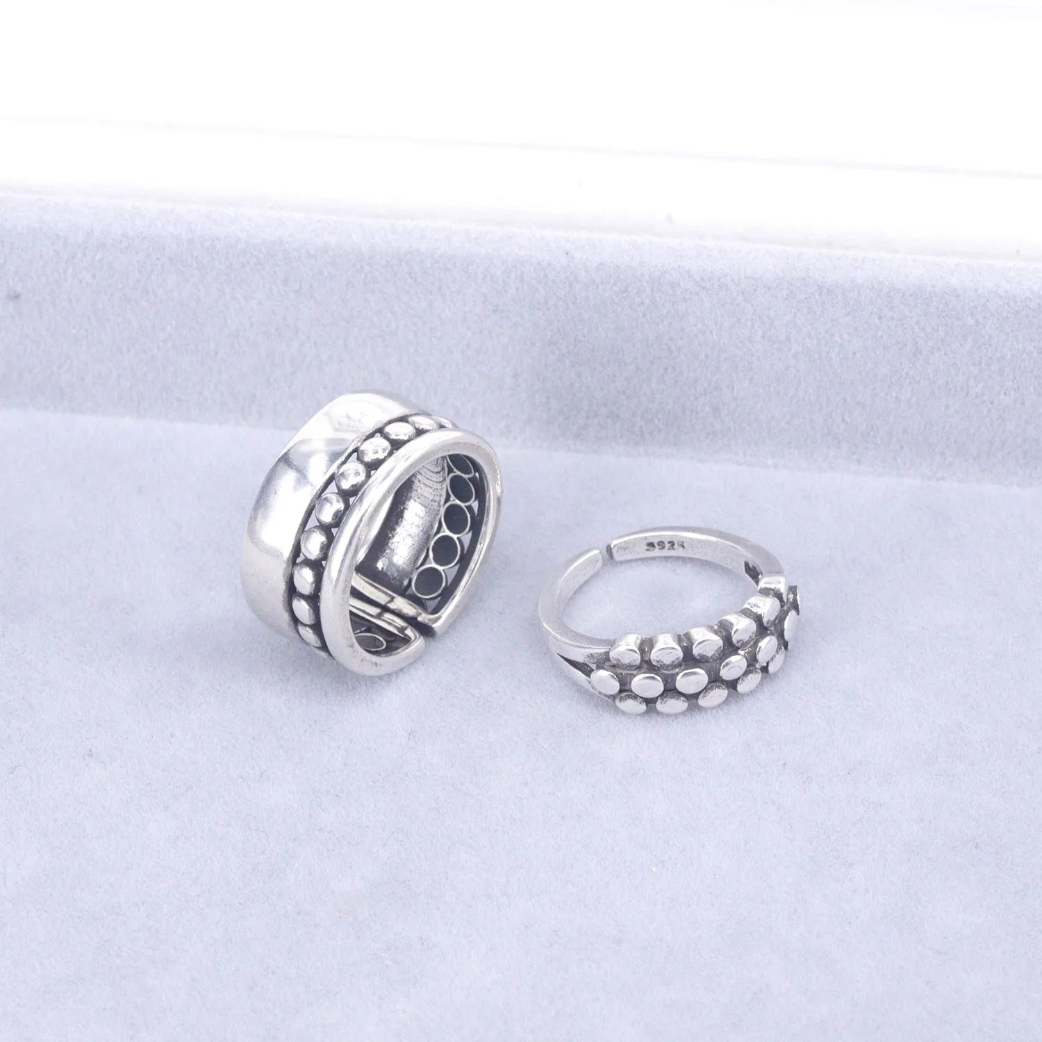 ✨ Bague Géométrique Multicouche Argent 925 - Design Moderne Tendance - FoytiShop