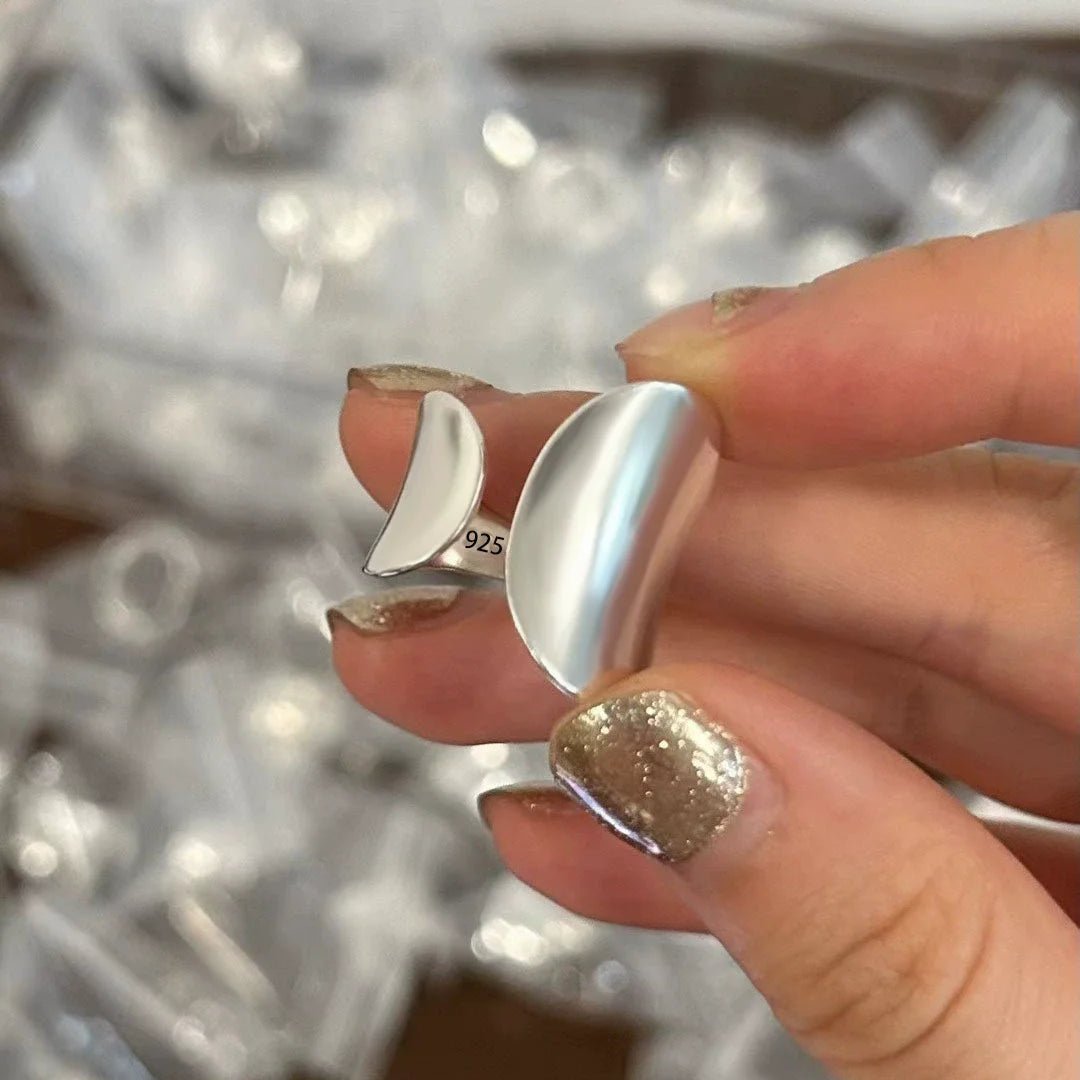 ✨ Bague Géométrique Multicouche Argent 925 - Design Moderne Tendance - FoytiShop